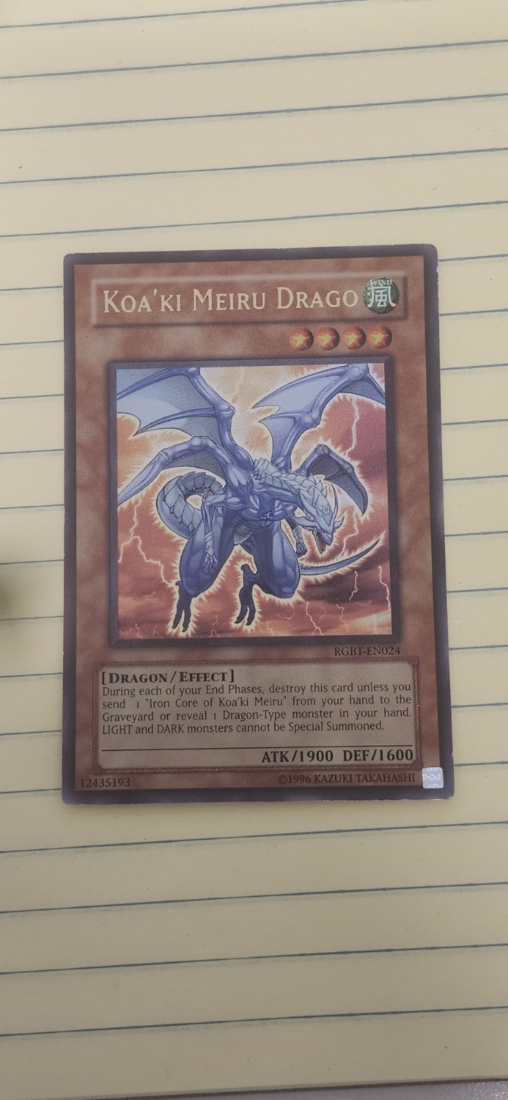 Koa'ki Meiru Drago RGBT-EN024 YuGiOh Raging Battle trading card — raw and PSA graded price guide