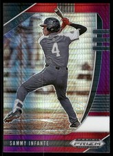 2020 Panini Prizm Draft Picks Prizms Red and Purple Hyper #71 Sammy Infante - BB