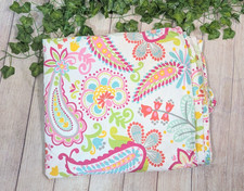Pottery Barn PB Teen Swirly Paisley Pop Colorful Pattern Print Twin Flat Sheet