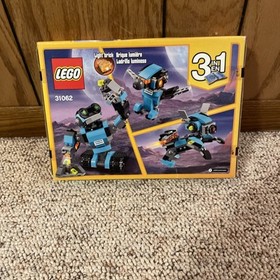 Lego Creator 3 in 1 Robo Explorer 31062. New in a sealed box. Retired. 205 pcs