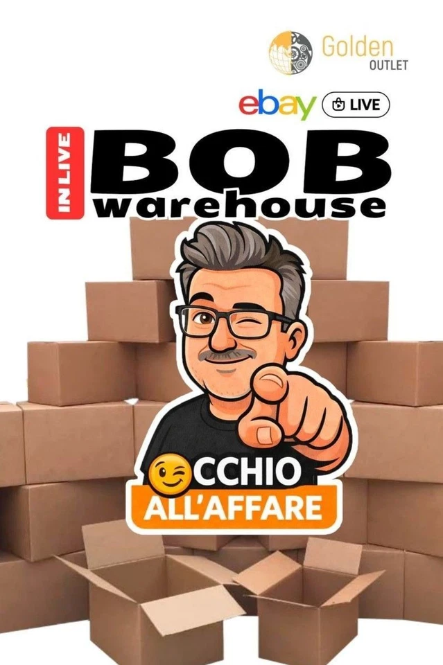 11/08/26 - BOB WAREHOUSE - Aste da 1€ su tantissimi Orologi e Gioielli