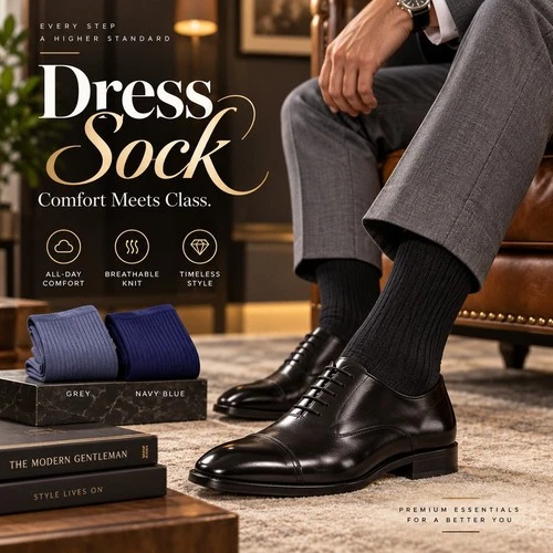 Men Dress Socks Classic Comfort Dailywear Work Top Adults UK 6-8,8-11 Odor Free