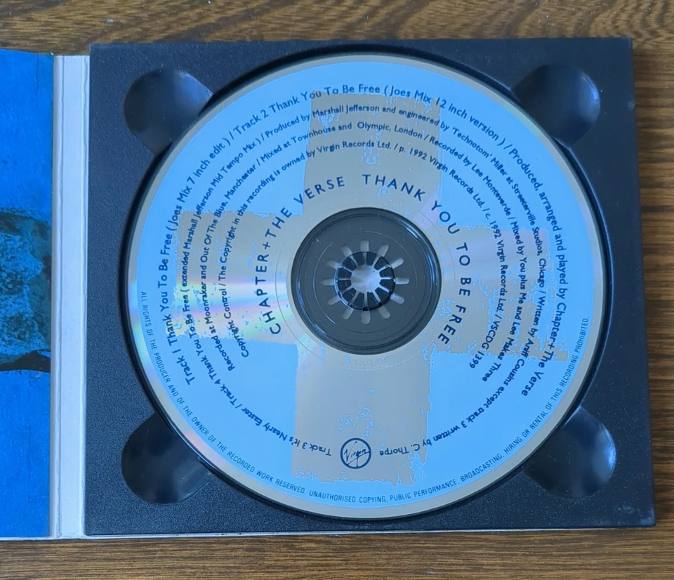 Chapter + The Verse Thank You To Be Free 4 Track CD Single - Image 3 of 4