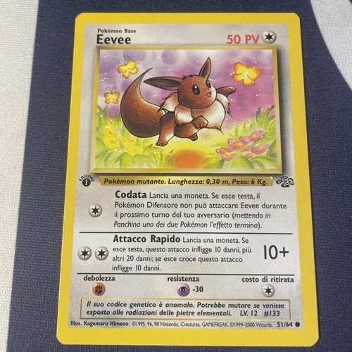 New ListingPokemon Card Jungle 1st Edition Eevee 51/64 Near Mint