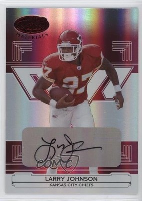 2006 Leaf Certified Materials Mirror Red Signatures /100 Larry Johnson Auto 7eo