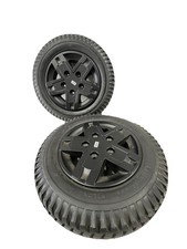 New 3.00-8 Flat Free Drive Wheels for Quantum Q6 Edge 2 Edge 3 Tires Mid Black