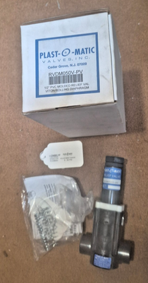 #ad PLAST O MATIC RELIEF VALVE RVDM050V PV W LC072H 10 HIGH RANGE SPRNG 36 70psi NEW $750.00