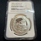 Fine Silver Proof Coin 2005 Britannia £2 NGC Graded PF69 Ultra Cameo