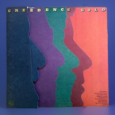 Creedence Clearwater Revival GOLD Greatest Hits Diecut Vinyl LP ULTRASONIC CLEAN