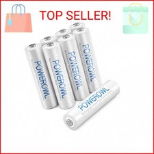 POWEROWL AAA Rechargeable Batteries, Rechargeable AAA Batteries 1000mAh High Cap