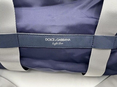 Dolce & Gabbana Light Blue Medium Nylon Duffle Bag - Picture 4 of 12