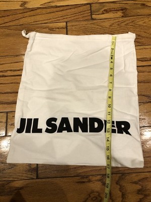 JIL SANDER Canvas Drawstring Dust Bag Shoes Purse Handbag Storage ProtectorWhite