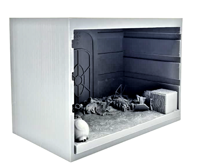 1:18 Scale 2-Piece Modular Death Star Trash Compactor Diorama 4