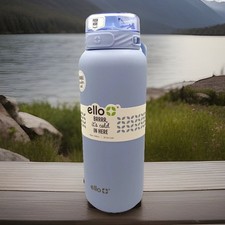 Ello 32 oz Halogen Blue Stainless Steel Vacuu...