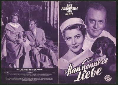 Filmprogramm Programm von Heute Nr. 186, Man nannte es Liebe, Winnie Markus, Cu 