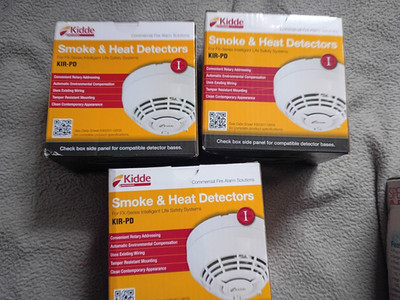 Kidde KIR-PD Smoke & Heat Alarm, White, 3 Units 