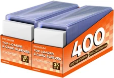 400 Card Sleeves Top Loaders for Cards, 3" x 4" Hard Plastic Toploaders, Base...