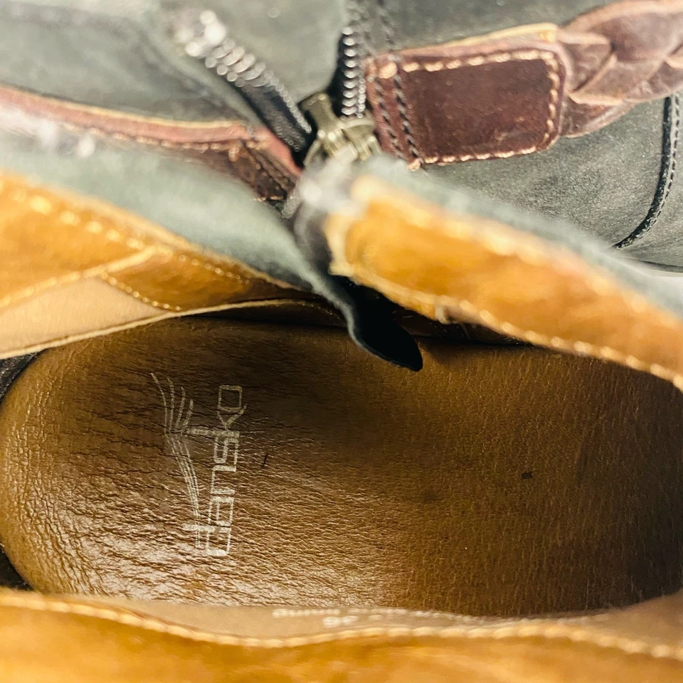 Botín Dansko Tivoli Michelle Cuero Negro Hebilla Trenzada Talla 6/36 Foto 3 de 4