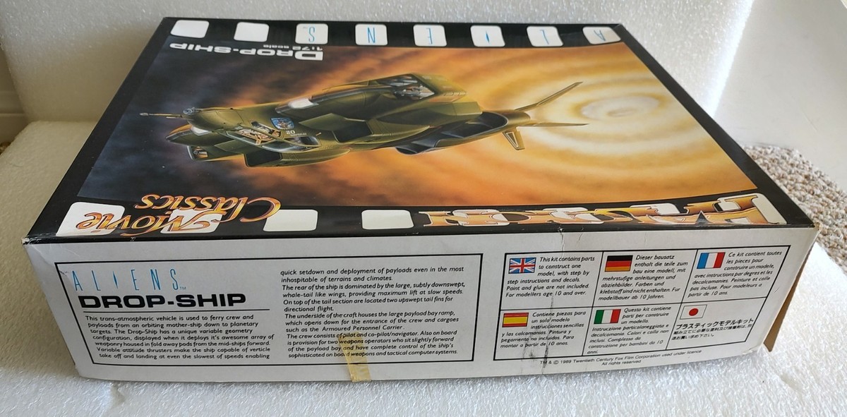Aliens Drop Ship 1/72 Scale Model Kit Halcyon Movie Classics HAL02