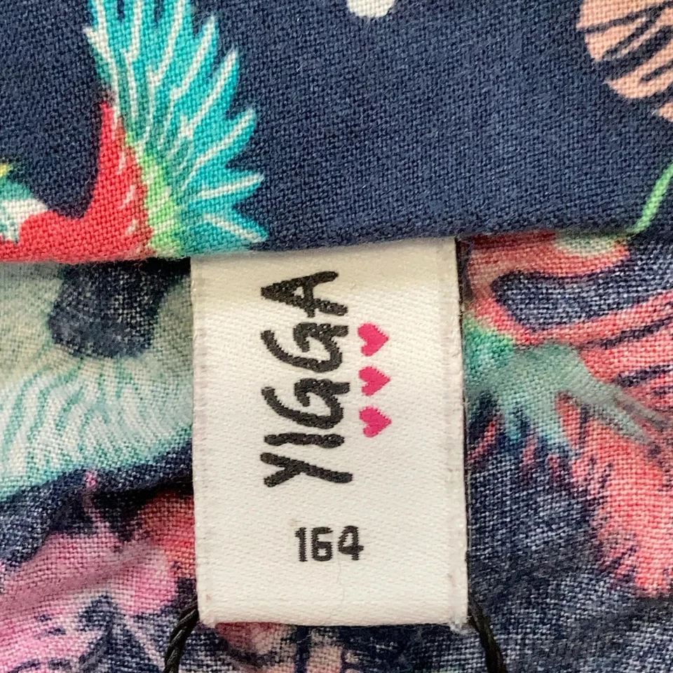 Yigga, Shorts, Größe: 164, Blau/Mehrfarbig, Viskose, Blumen, Mädchen #xEg - Bild 3 von 4