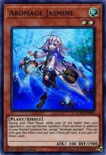 Yugioh! LP Aromage Jasmine - DUPO-EN082 - Ultra Rare - 1st Edition Lightly Playe