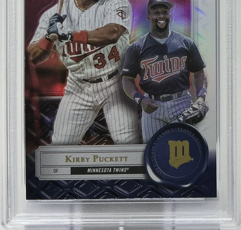 Kirby Puckett PSA 9 -2022 Topps Gold Label Class 1 -Twins, Class, Tragic Loss - Image 3 of 4