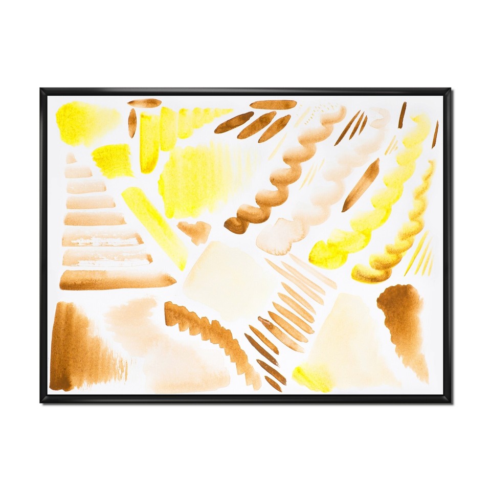 Designart "Retro Graphic Elements in Orange And Yellow II" Pink 20 in