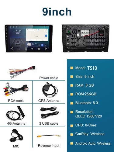 1DIN Android13 360 Panorama Autoradio 7/9/10 Zoll Universal Host Player Topway - Bild 42 von 50