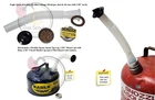 1.50" EAGLE Rugged Gas Spout for Vintage Can +Metal Cap Closed/Storage/Transport