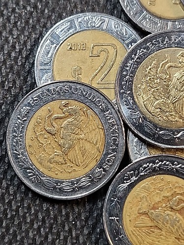 1996 - 2022 Mexico 2 Pesos Bimetallic Coin US SELLER-Fast Free Shipping - Picture 4 of 5