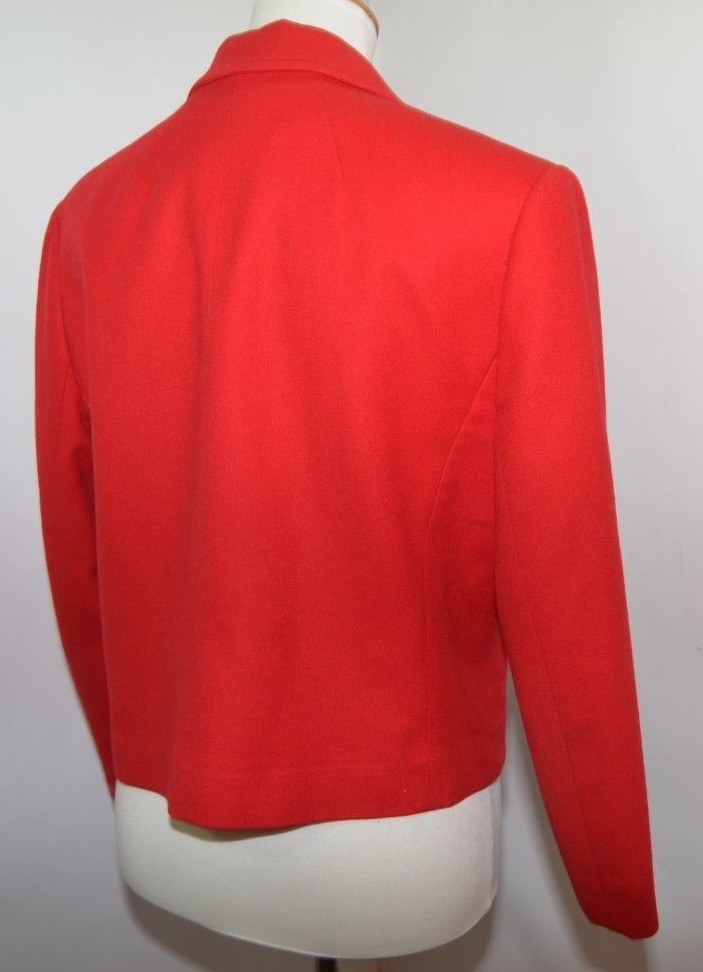 VTG Pendleton 100% Pure Wool Solid Red Single But… - image 7