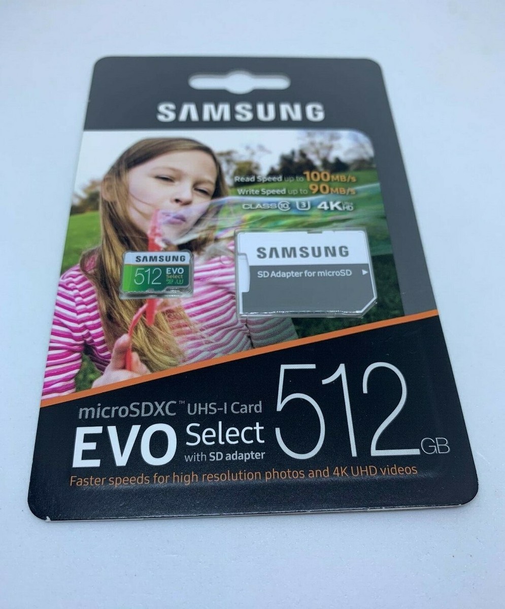 Microsdxc Uhs Samsung 512 Evo Select Samsung EVO Select 512GB