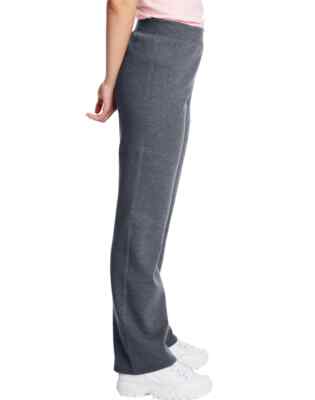 Hanes ComfortSoft EcoSmart Women's Open Bottom Leg Fleece pants NWT 04634  Larg