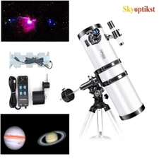 150/750EQ Newtonian Reflector Astronomical telescope+Tracking motor+adapter