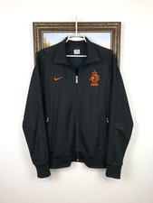 Nike Netherlands Holland Football Black Jacket Soccer Track Top Mens Rare Size L