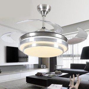 Led Ceiling Fan 3 Color Changing Lights Chandelier Remote