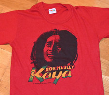  1980's BOB MARLEY vtg rock reggae band concert tour tee t-shirt S Small 80's