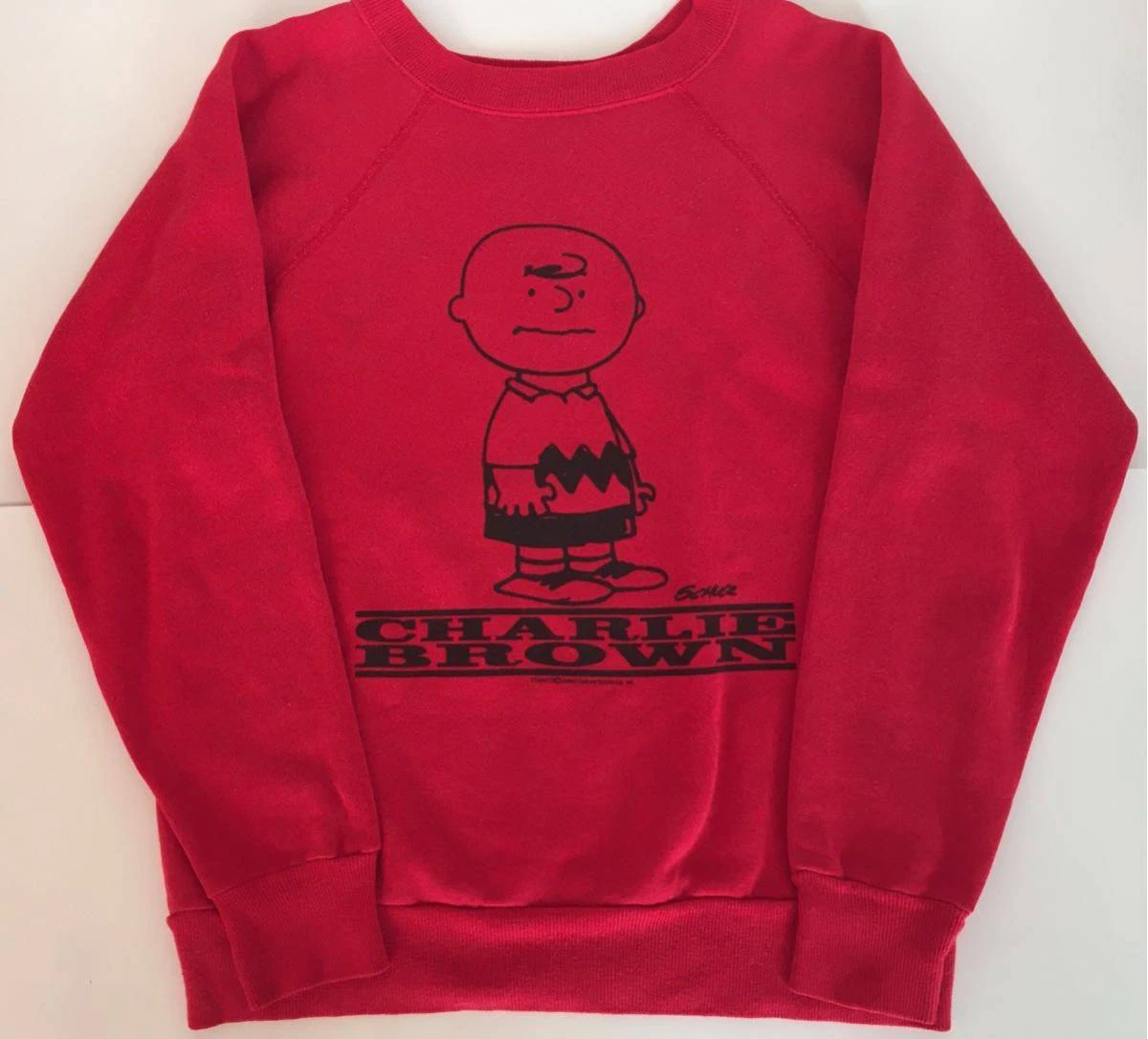 PEANUTS Peanuts Charlie Brown Sweatshirt Vintage M made by pannill 80s usa