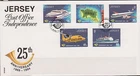 GB - JERSEY 1994 Post Office 25th Independence Anniv SG 674/8 FDC AIRCRAFT SHIPS