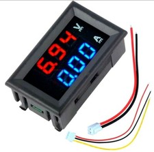 Mini Digital Voltmeter Ammeter DC 100V 10A Voltmeter Current Meter Tester Blue 