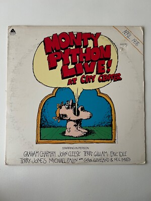 Monty Python Live At City Center April 1976 LP Arista AB 4073 EX Cleaned