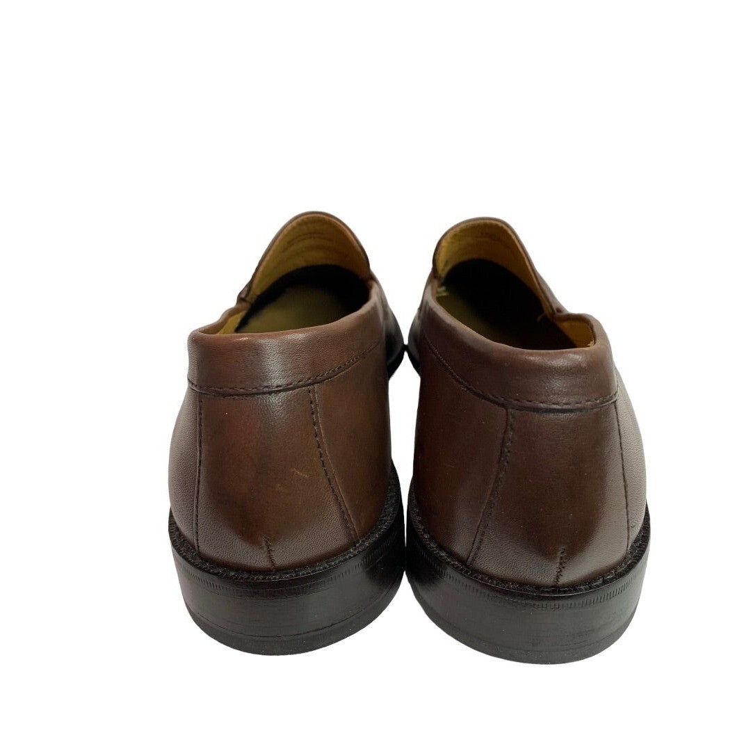 Size 10M Men\'s Cole Haan Tassel Pinch Loafers Brown Leather C07907 Cole Haan Shoes Mens 10.5D Brown Pinch Tassel Loafer Casual  main image 3