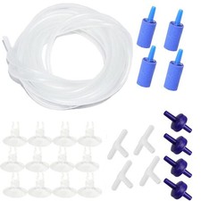 25 Feet Aquarium Airline Tubing Standard 3/16" Tubing Air Pump Accessorieswit...