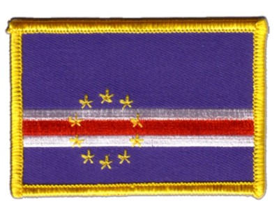 Kap Verde Aufnäher Flaggen Fahnen Patch Aufbügler 8x6cm
