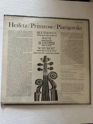米LP ヤッシャ・ハイフェッツ, ウィリ Beethoven Trio In D, Op. 9, No. 2 / Bach Sinfonias  LSC2563 RCA VICTOR RED SEAL /00260 OS05MTcwLmpwZWc.jpeg
