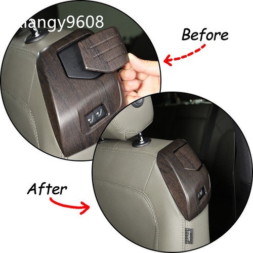 4×Oak Grain ABS Front Seat Adjust Switch Trim For Land Rover Defender 90 2020-24 - Picture 12 of 16