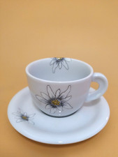 Servizio Tazze Da tè con piattino x6 Persone Porcellana D'Ancap Margherita