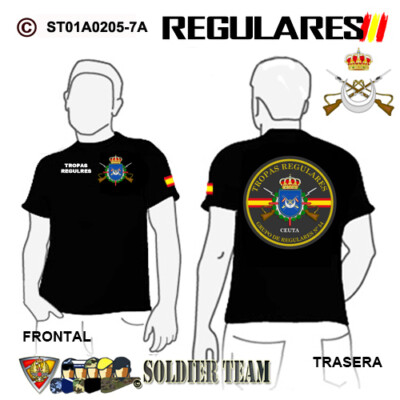 Camisetas Super Premiun: Tropas Regulares - Grupo de Regulares Nº 54 - Ceuta
