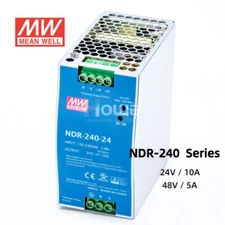 Mean Well NDR-240-24 NDR-240-48 Industrial DIN rail power supply 24V 48V 10A 5A