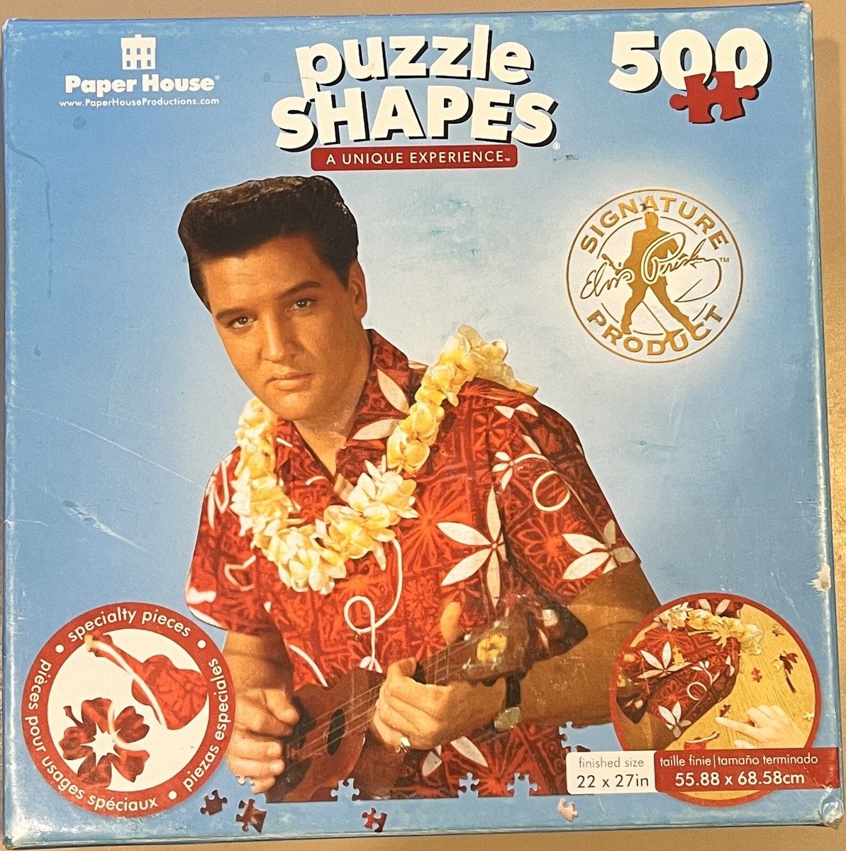 Elvis エルビス・プレスリー Blue Hawaii 限定500枚 COA付 Elvis Presley Blue Hawaii Jigsaw Puzzle 500 Piece Signature